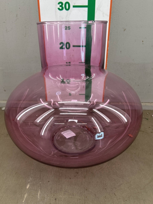 <h4>GLAS VAAS  BOL L-ROSE H28XD26</h4>