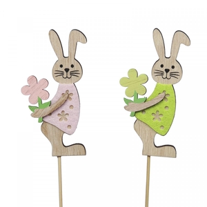 Easter Sticks 20cm hare wood 8cm
