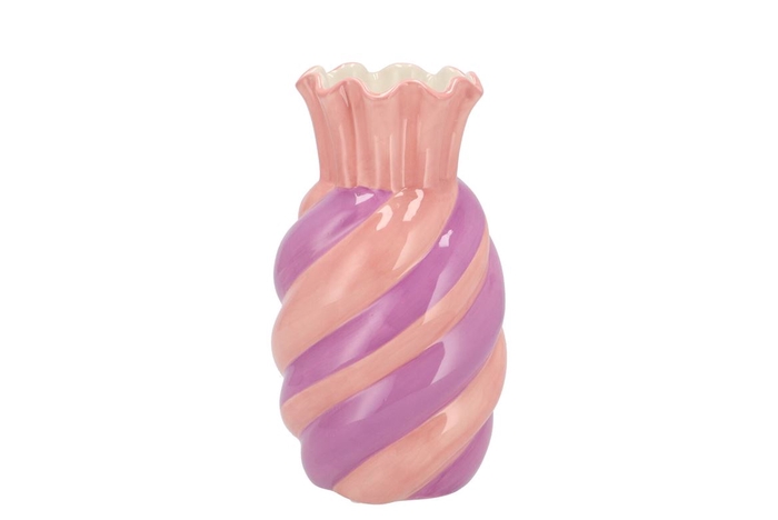 <h4>Sweety Dreamy Purple/pink Vase Candy 13x13x23cm</h4>