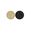 Melamine Shine Black/gold Plate Round Ass 22x22x2cm