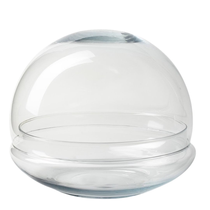 Glass Cloche+bowl Biodome d25*23cm