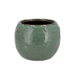 Iron Stone Green Ball Pot 20x20x16cm Nm