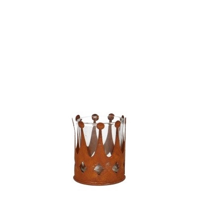 <h4>Glass Crown+pot d06*6.5cm</h4>