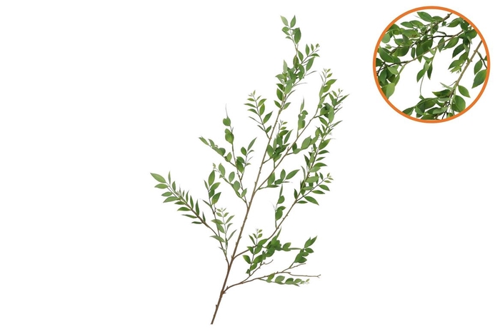 Silk Leaf Branch Green 140cm Nm