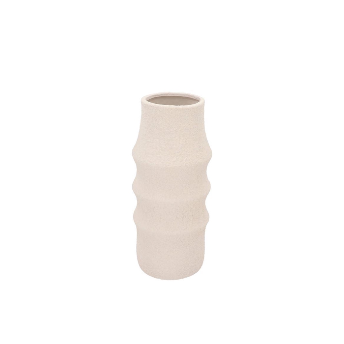 <h4>Cascais White Vase 15x15x35cm</h4>