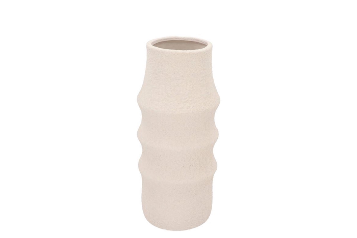 <h4>Cascais White Vase 15x15x35cm</h4>