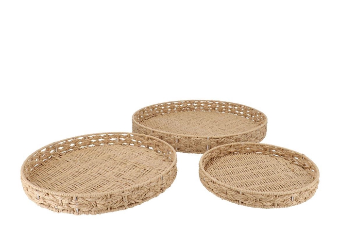 <h4>Gaby Natural Tray S/3 30x4/40x4/50x5cm</h4>