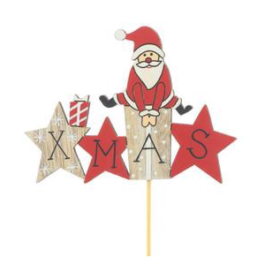 Christmas sticks 10cm Santa Claus 9*6.5cm
