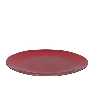 Melamine Lisa Red Plate Round 40x40x2cm