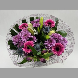 Boeket Twister roze