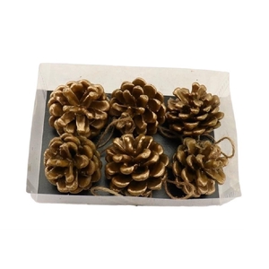 Opruiming Kerst Deco hanger dennenappel 6cm x6