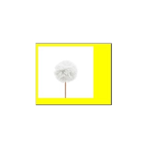 Stick Ball Fluffy Ø6 White