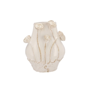 Mara White Vase Lotus 28x20x35cm Nm