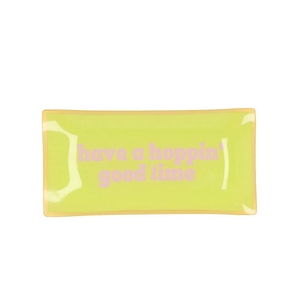 Plate Rectangle Have A Hoppin Good Time 20x10x2cm