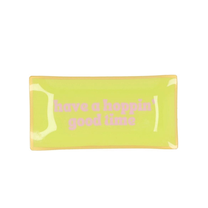 <h4>Plate Rectangle Have A Hoppin Good Time 20x10x2cm</h4>