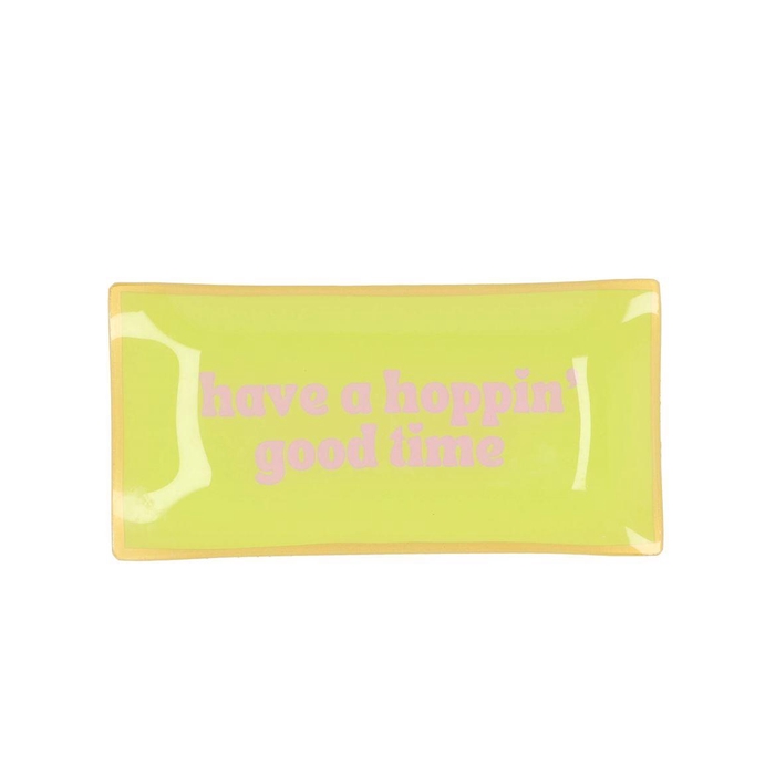 <h4>Plate Rectangle Have A Hoppin Good Time 20x10x2cm</h4>