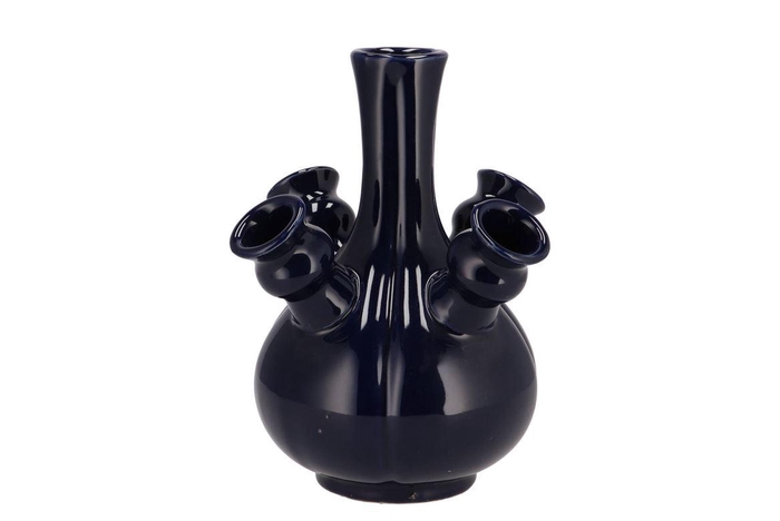 <h4>Rotterdam Blue Vase Tulip 20x20x23cm Nm</h4>