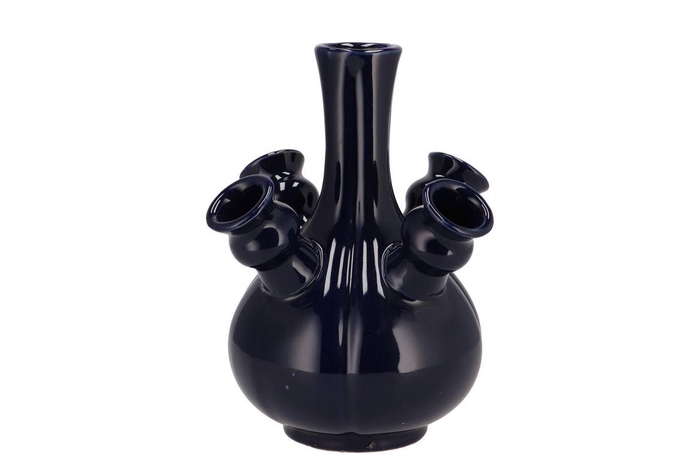 <h4>Rotterdam Blue Vase Tulip 20x20x23cm Nm</h4>