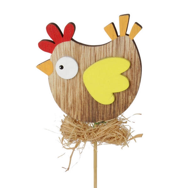 <h4>Bijsteker kip+stro hout 7x6cm+12cm</h4>