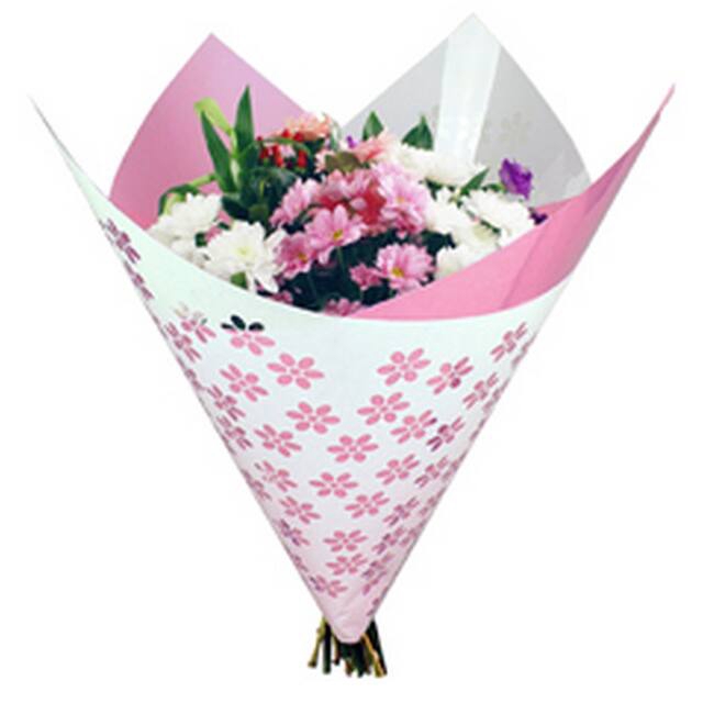 <h4>Vellen 80x90cm OPP50 Clear Flowers roze</h4>
