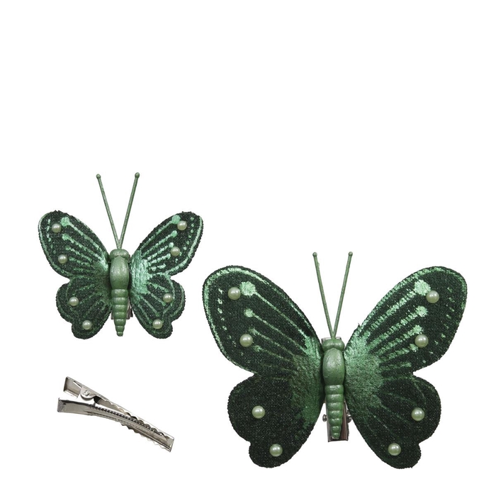 <h4>Christmas Deco butterfly/clip 5-8cm</h4>