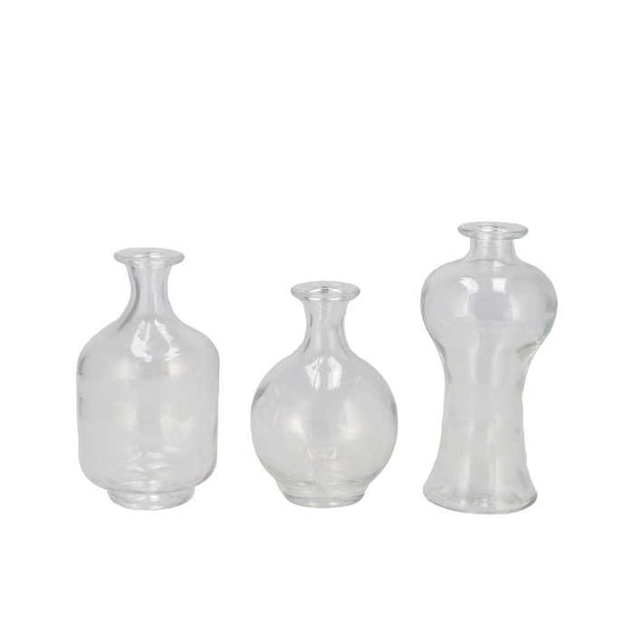 <h4>Taylor Clear Vase Ass 8x12cm</h4>