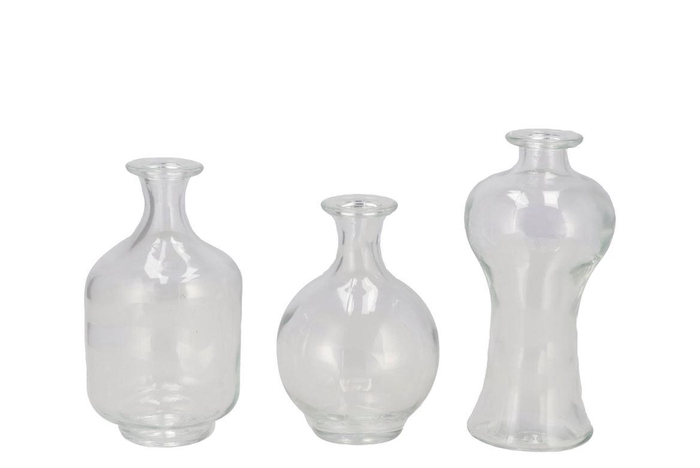 <h4>Taylor Clear Vase Ass 8x12cm</h4>