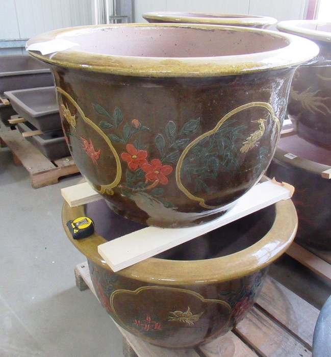 <h4>pot round glazed, flower (68x42)</h4>
