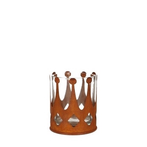 Glass Crown+pot d07.5*9cm