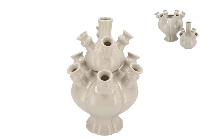 <h4>Rotterdam White Vase Tube 25x25x36cm Nm</h4>