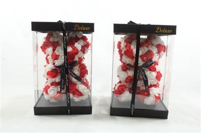 <h4>25cm Beer Rood/wit</h4>