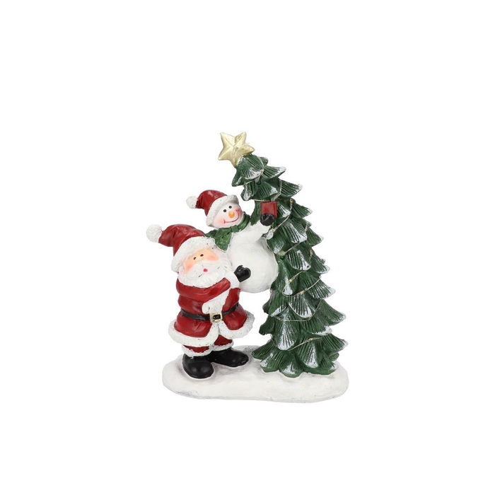 <h4>Yule Santa Light Up W Battery 17x9x21cm</h4>