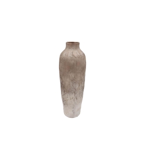 Florence Antique Bronze White Vase Long 16x16x48cm