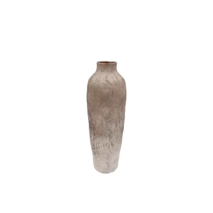 <h4>Florence Antique Bronze White Vase Long 16x16x48cm</h4>