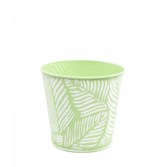 <h4>Zink Leaves pot d13.5*13cm</h4>