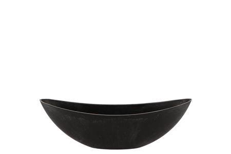 <h4>Melamine Grey Boat Oval 39x12x13cm</h4>