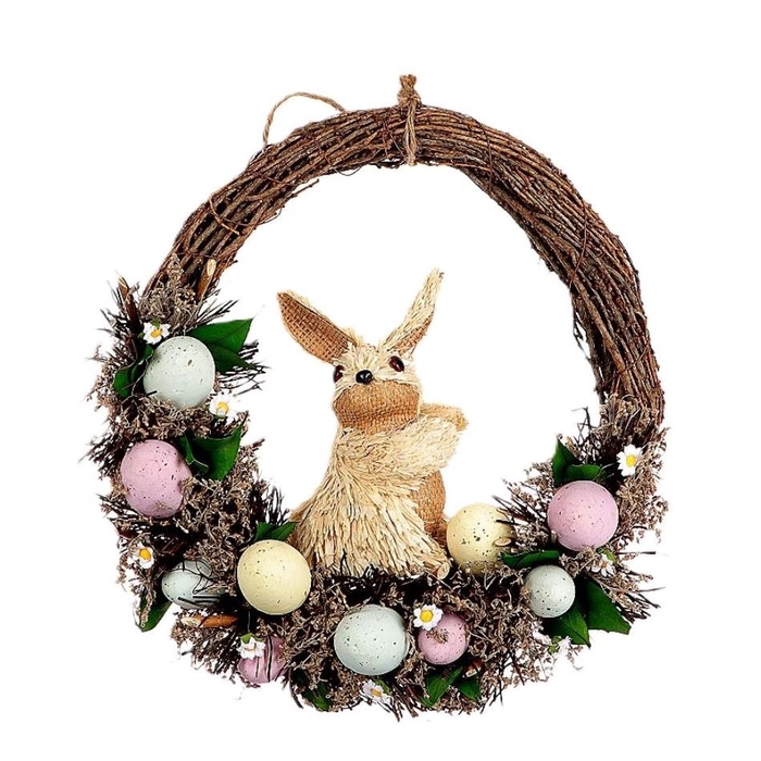 <h4>Easter Wreath 34*32*8.5cm Rabbit</h4>