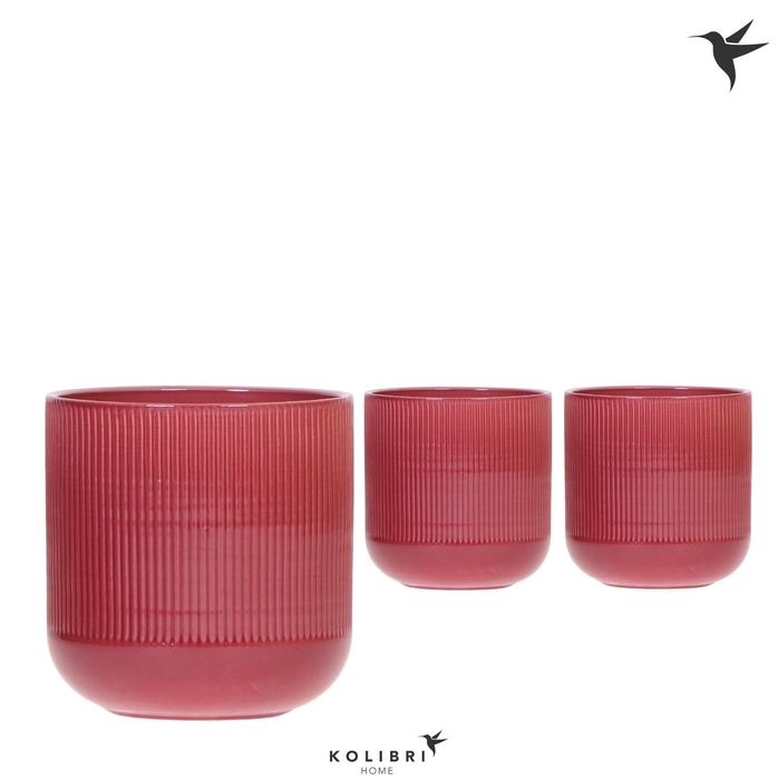 <h4>Kolibri Home Flare pot red</h4>