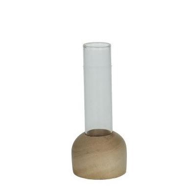 <h4>Glas Buis+voet d02*10cm</h4>