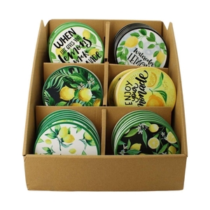 Homedeco Coaster lemon d10cm ass.