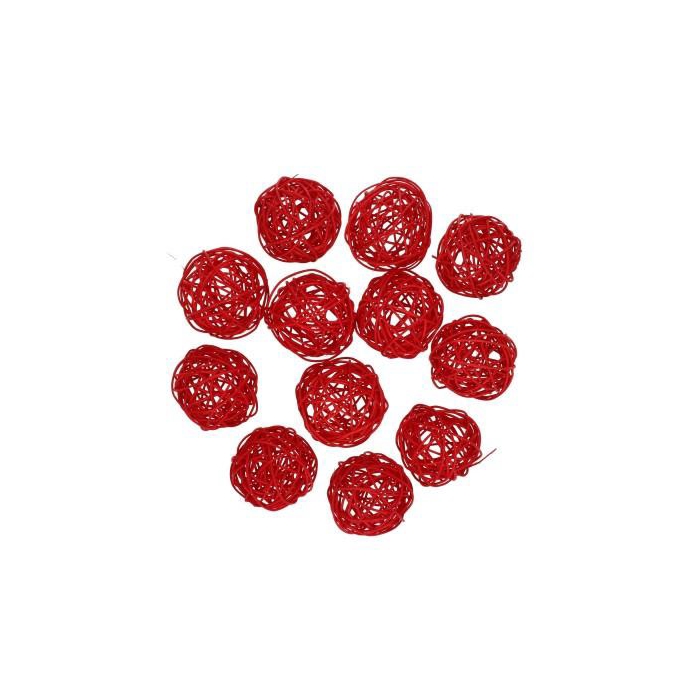 <h4>Decoratie Rattan bal 6cm x12</h4>