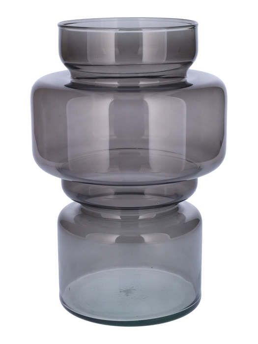 <h4>DF02-883904500 - Vase Ellena d12/16.5xh25 grey tranp</h4>