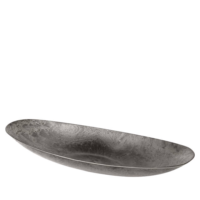 <h4>Bowl plastic boat 50x22xH7.5cm natural grey</h4>