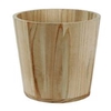 Pot basic wood Ø13xH12cm (ES12) + RPET liner