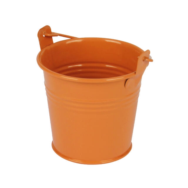 <h4>Bucket Sevilla zinc 8.2xH7.2cm - ES7 orange gloss</h4>