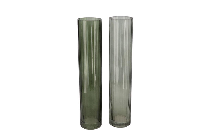 <h4>Marly Green Vase Ass 7x7x33cm</h4>