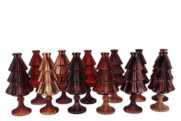 Jazz Scottish Spice Vase X-mas Tree Ass 11x25cm