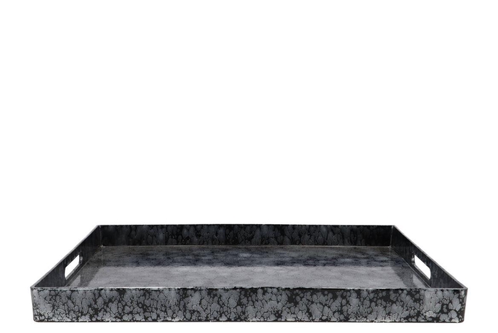 <h4>Melamine Wild Black Tray Rectangle 48x36x4cm Nm</h4>