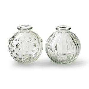 Glass Ball vase Jive d08.5*8.5cm ass