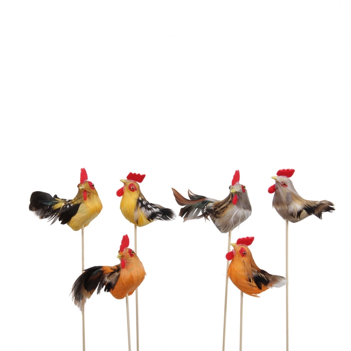 <h4>Easter Sticks 20cm rooster 9cm</h4>